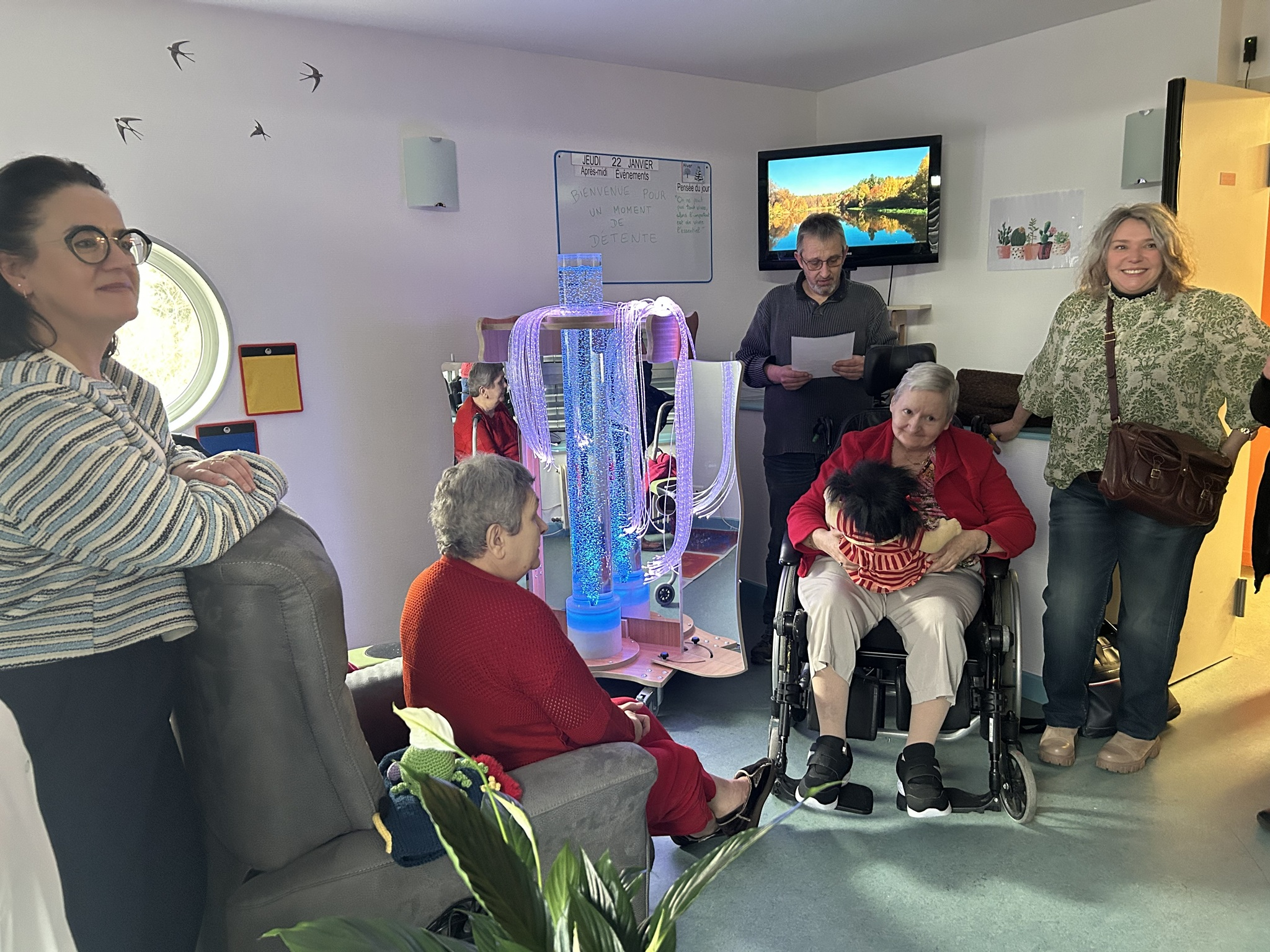 Salon d'apaisement à La Source